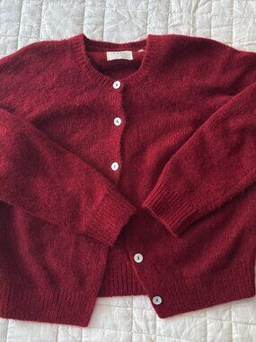 Doen Petra Cardigan in Dark Red